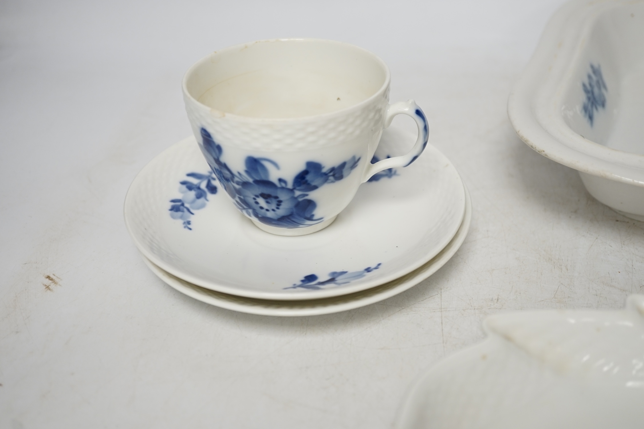 A small group of Royal Copenhagen tableware. Condition - fair to good